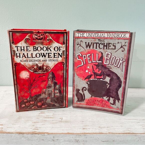 Halloween Decor Spell Book Box | Fall Decor | Autumn Decor | Spooky Decor - Picture 1 of 6